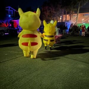 Adult Pikachu inflatable costume